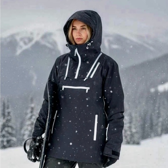 Free People Movement Blizzard Bliss Ski Jacket Hooded Snowboarding Sz XS Anorak - Picture 3 of 16